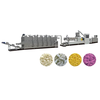 Linie de procesare a orezului extrudat reprodus